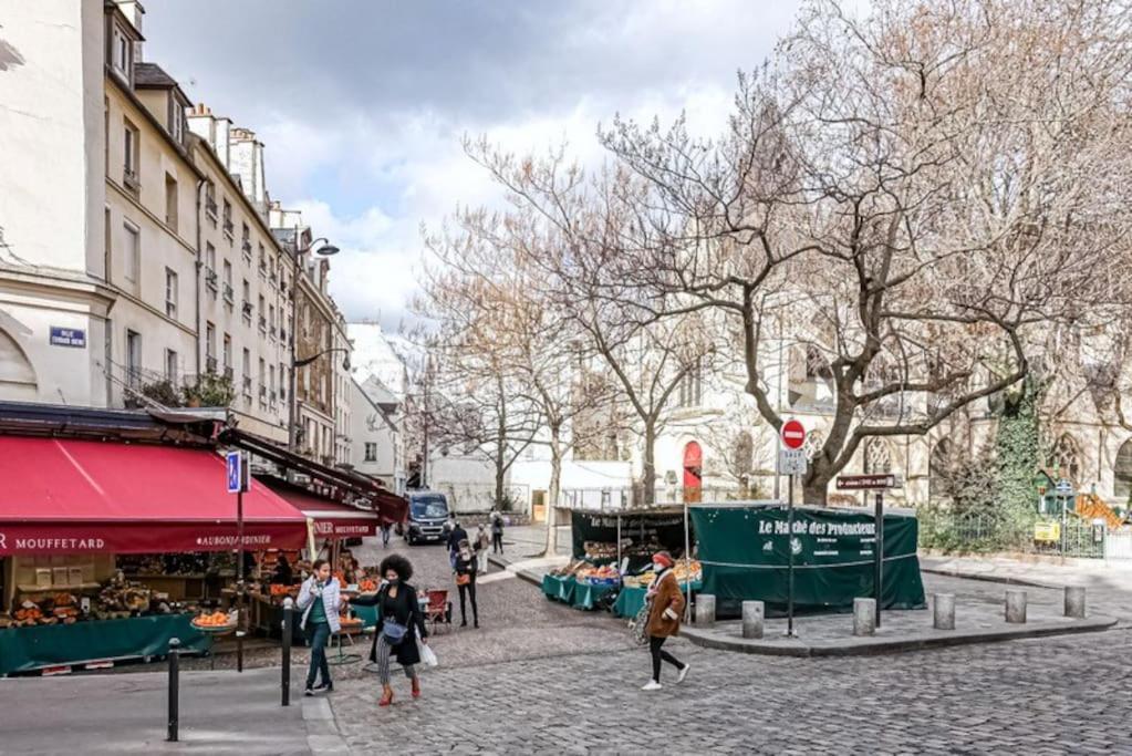 Fully Renovated Historic Apt In Heart Mouffetard Paris Dış mekan fotoğraf